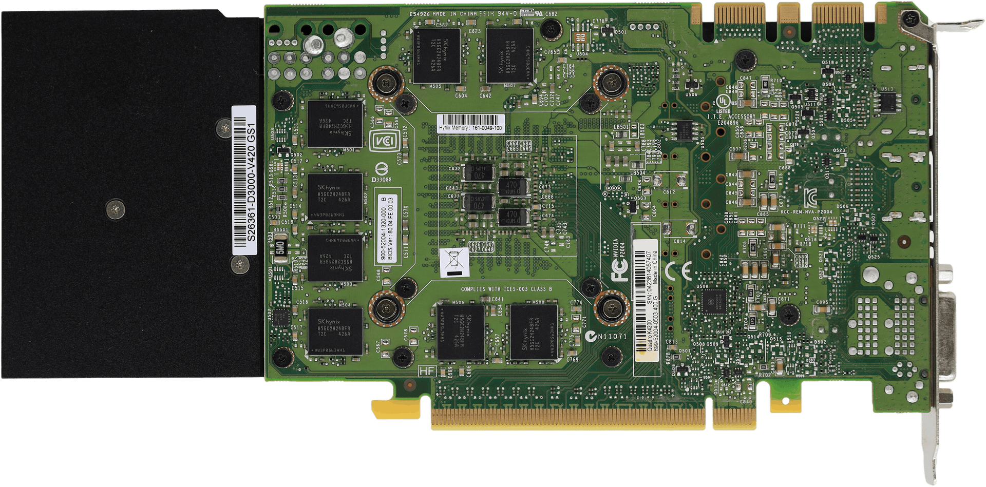 Nvidia Quadro K4200 - 4GB GDDR5 PCIe2x16 1344 CUDA 108W - S26361-D3000-V420 | 10551 (Bild 5 von 6)