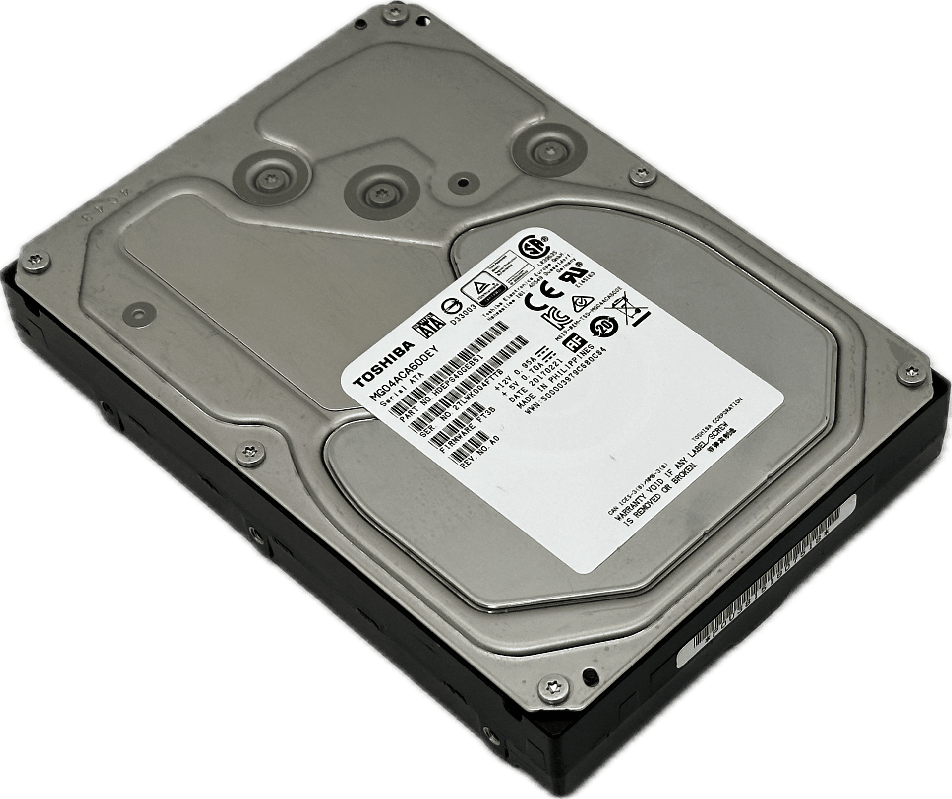 Toshiba MG04ACA600EY | Festplatte 6TB HDD 3.5" SATA3 7200rpm NAS | Instant Erase | 1720 (Bild 6 von 6)