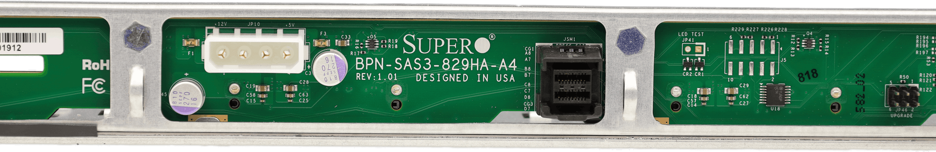 Supermicro 4-Port 12G Backplane for 4x3.5" Internal SAS3/SATA3 BPN-SAS3-829HA-A4 | 10479 (Bild 3 von 7)