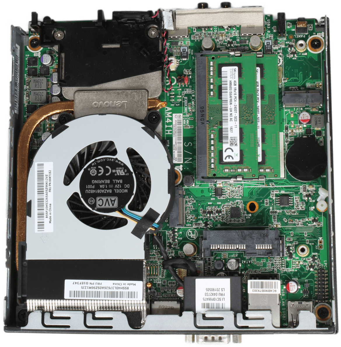 Lenovo ThinkCentre M715q Mini PC | AMD Ryzen 3 Pro 2200GE 8GB RAM ohne SSD + PSU | 9837 (Bild 5 von 7)