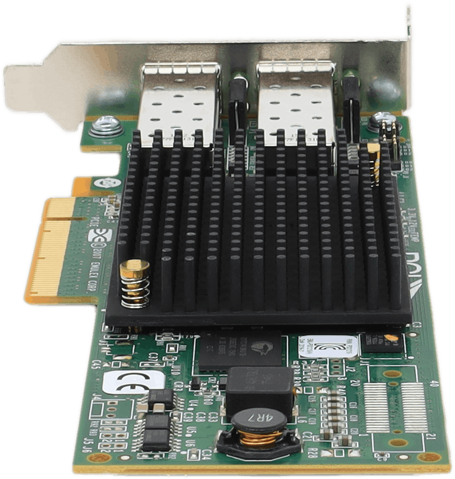 Emulex LightPulse LPE12002 2-Port 8G SFP FC PCie x8 NIC + Module - P002181-08B | 10403 — Rückansicht (Bild 7 von 7)