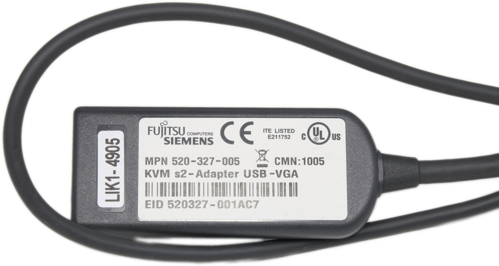 Fujitsu KVM s2-Adapter USB-VGA - MPN: 520-327-005 | 9728 (Bild 6 von 6)