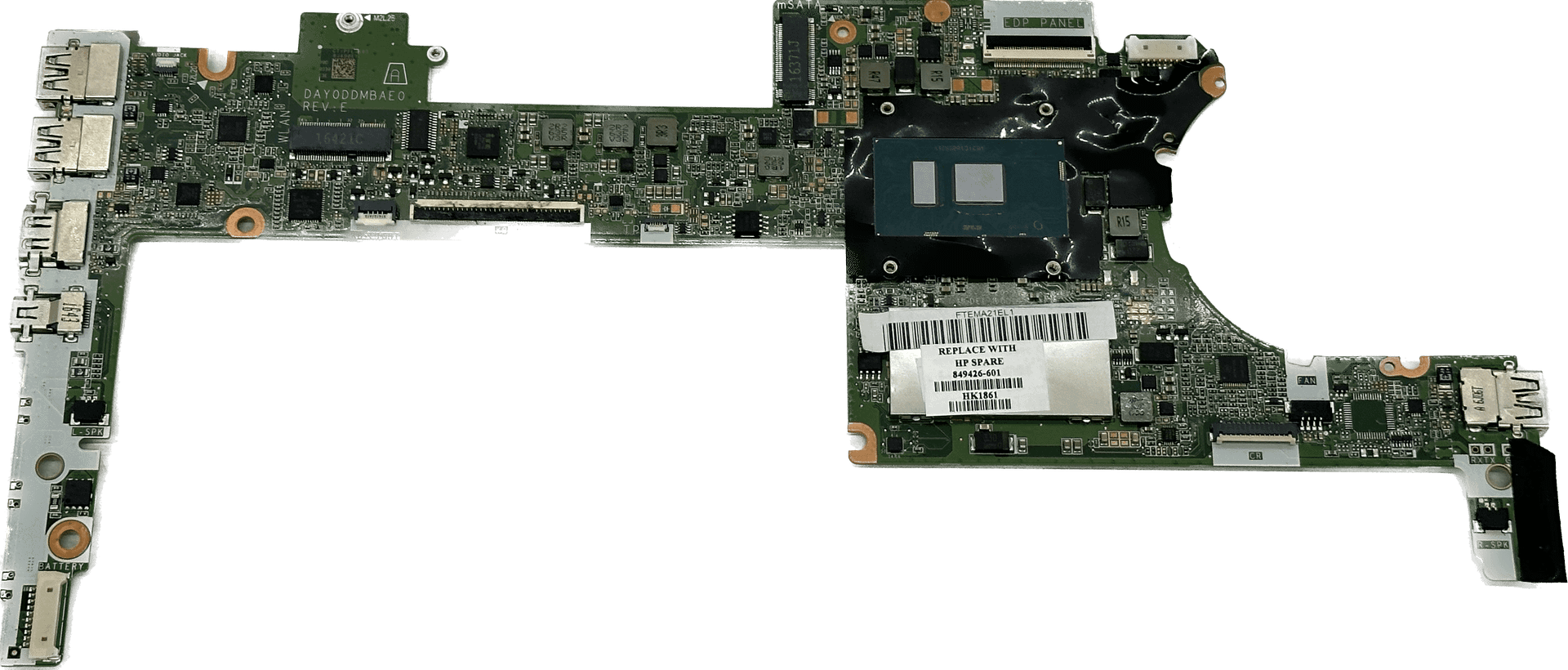 HP Spectre Pro x360 G2 Laptop Mainboard | Intel i5-6200U 2x2,3GHz | 849426-601 | 661 (Bild 1 von 6)