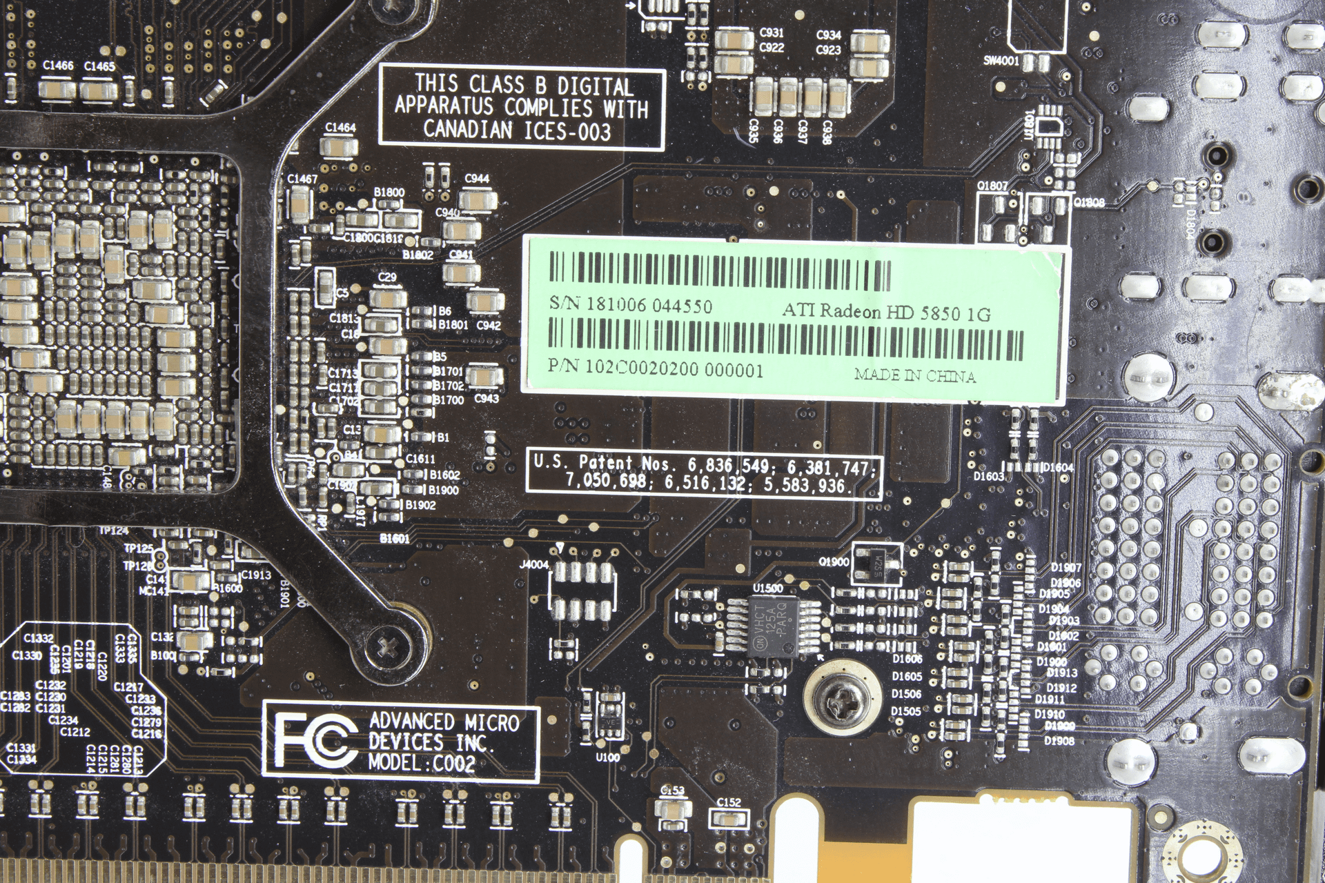 AMD Radeon HD 5850 Grafikkarte 1 GB 256-Bit GDDR5 2x DVI 1x DisplayPort 1x HDMI | 9998 (Bild 8 von 8)