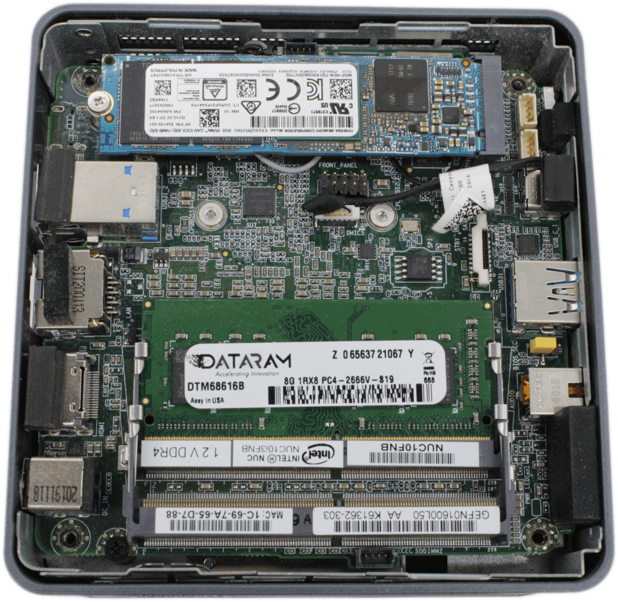 Intel NUC Mini PC WiFi - i3-10110U 2x2,1 GHz 256GB SSD 8GB RAM no OS - NUC10FNK | 3090 (image 4 of 7)