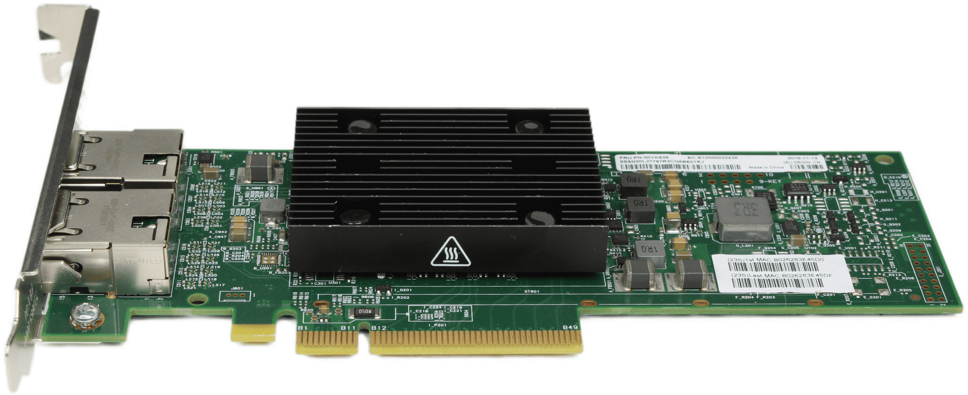 Lenovo - ThinkSystem Broadcom 57416 10Gb Base-T 2-Port Ethernet Adapter 00YK535 | 10003 — Übersicht (Bild 5 von 6)