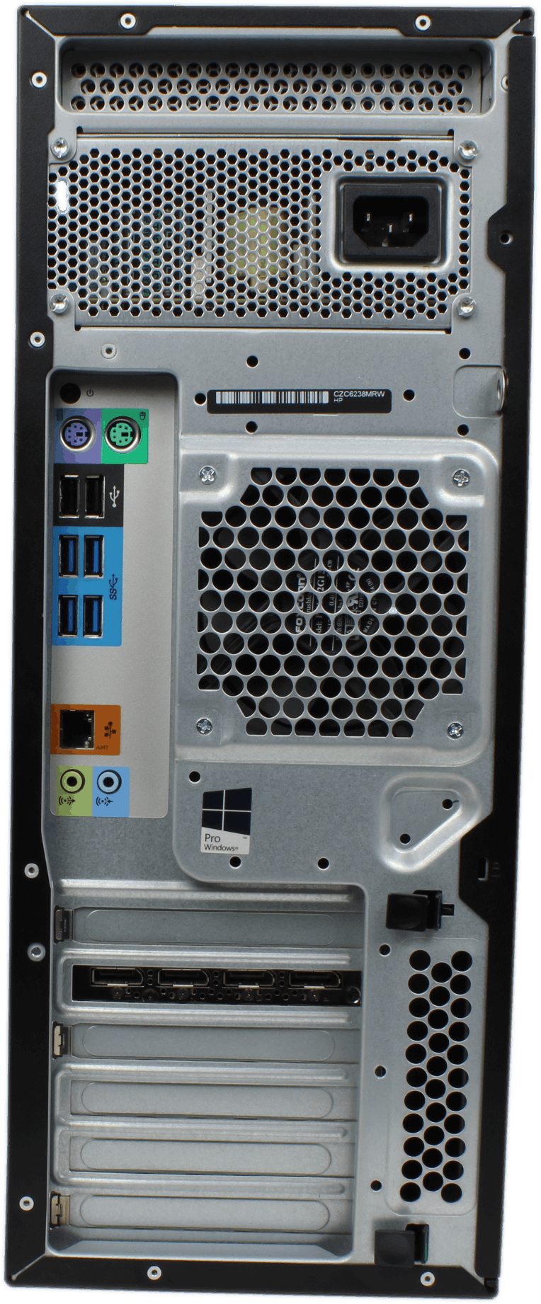 HP Z440 Workstation PC - Xeon E5-1630 v3 32GB DDR4 NVIDIA M4000 960GB SSD Win10 | 10210 — Anschlüsse (Bild 4 von 6)