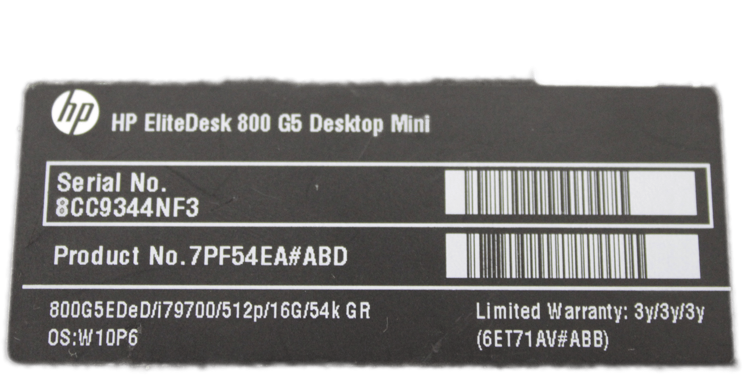 HP EliteDesk 800 G5 Mini PC Intel Core i7-9700 16GB RAM 960GB SSD Win11 Pro WLAN | 9547 (Bild 4 von 8)