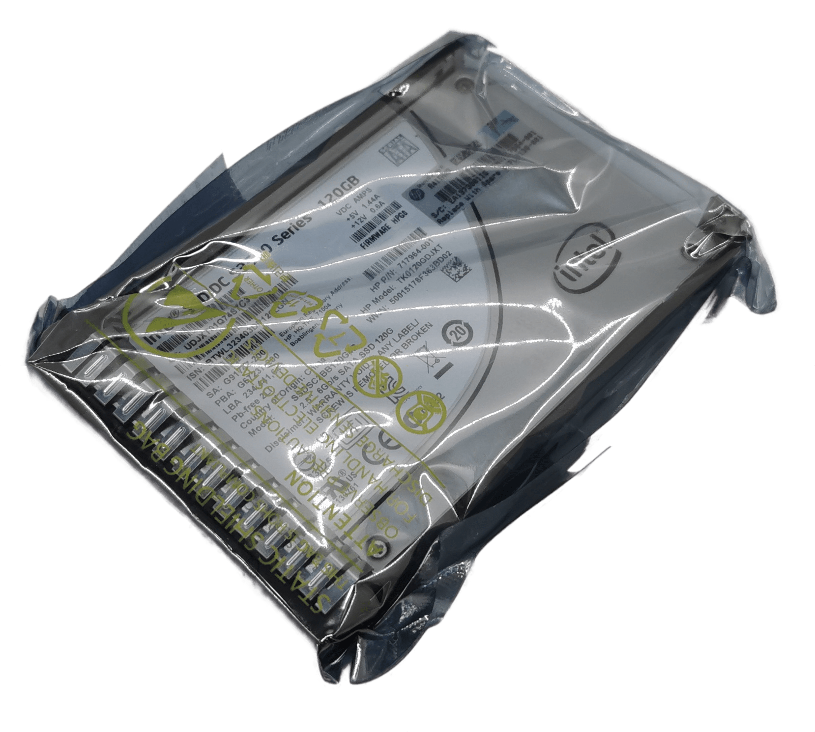 HP 120GB 2.5" 6G SATA SSD Festplatte mit Rahmen 717964-001 718136-001 | 406 (Bild 1 von 3)