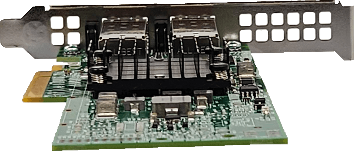 Dell BroadCom Dual Port Adapter - 10 Gbps Fibre Channel SFP+ PCIe x8 - 0GMW01 | 10332 — Rückansicht (Bild 5 von 6)
