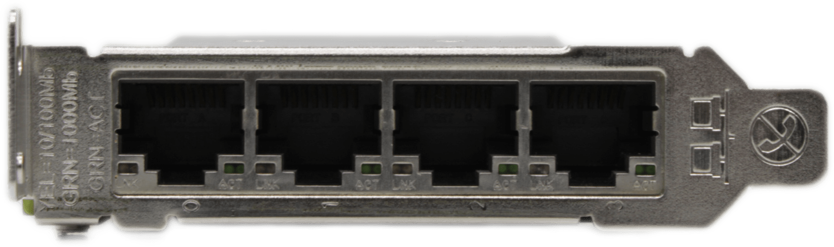 Dell Broadcom Quad-Port 4x RJ-45 1Gb Ethernet PCIe Netzwerk Adapter LP 0TMGR6 | 9513 (Bild 5 von 6)