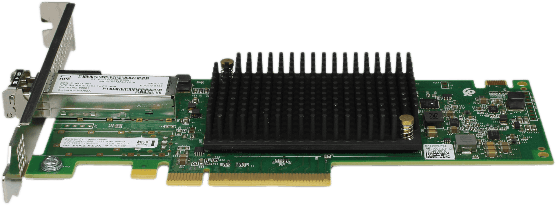 HPE SN1610E 32Gb 1-Port FC HBA + 32G SFP28 GBIC P9H30A PCIe4 x4 FP - R2J62-63001 | 10255 — Übersicht (Bild 2 von 6)