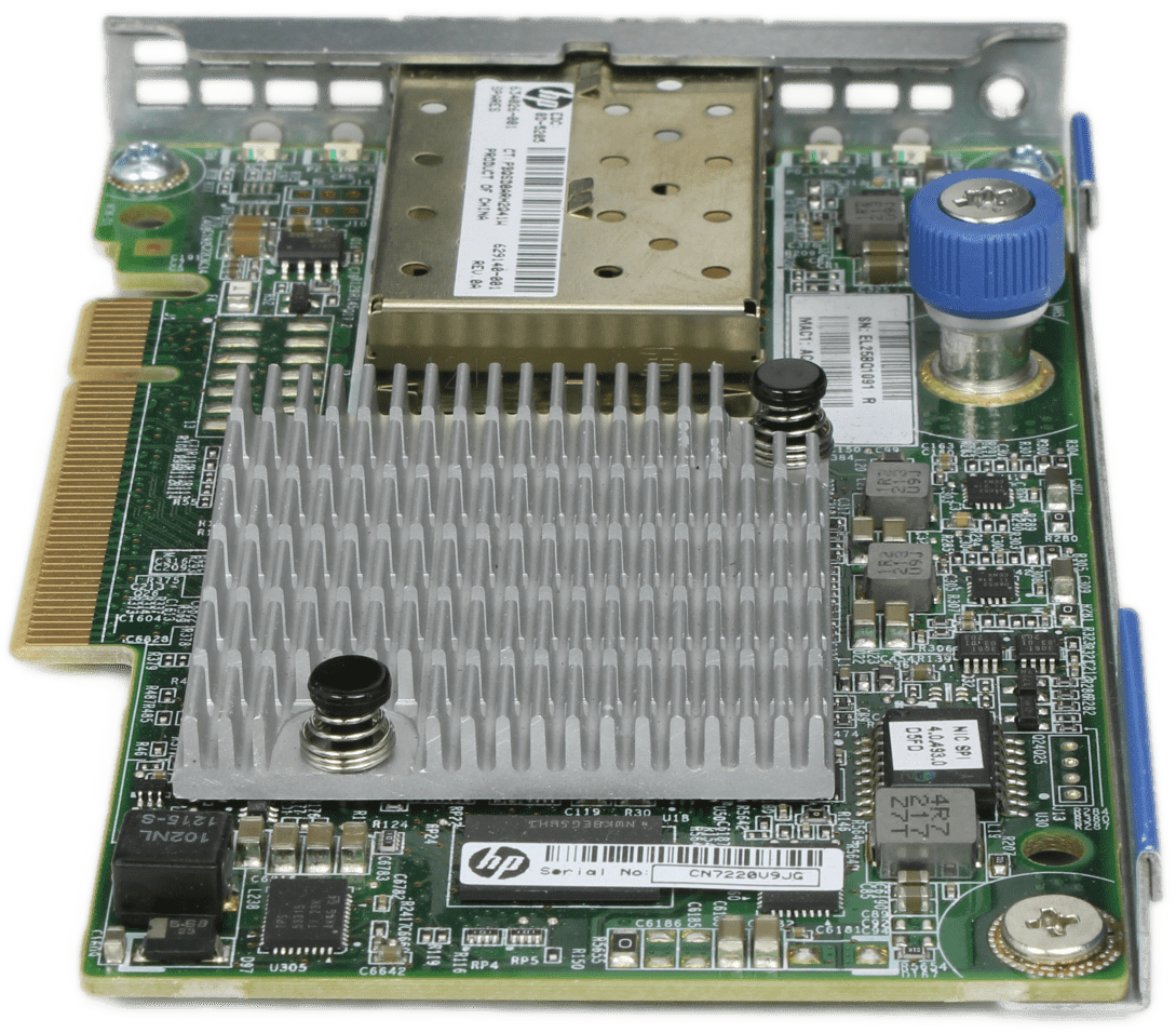 HP - 2 Port Ethernet 10Gb Netzwerkadapter 554FLR-SFP+ PCIe3.0 x8 634026-001 | 9989 — Rückansicht (Bild 4 von 6)