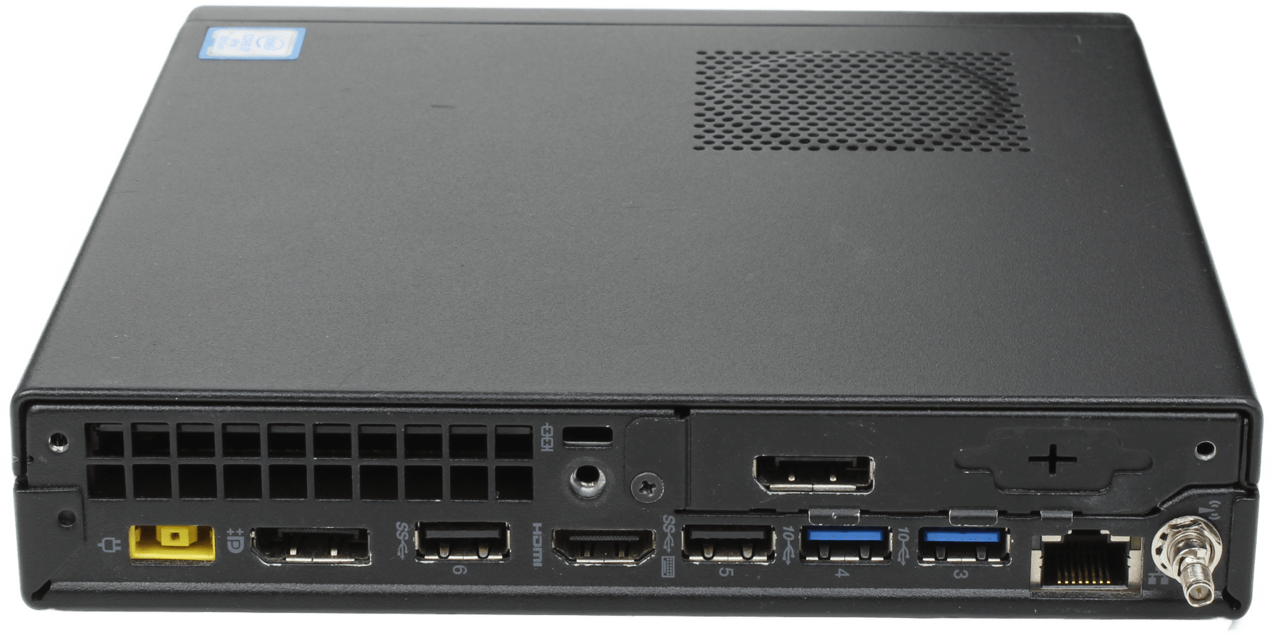 Lenovo ThinkStation P330 Tiny PC i5-8400T - 8GB RAM - 256GB M.2 WLAN Win11 +PSU | 10112 — Rückansicht (Bild 3 von 6)