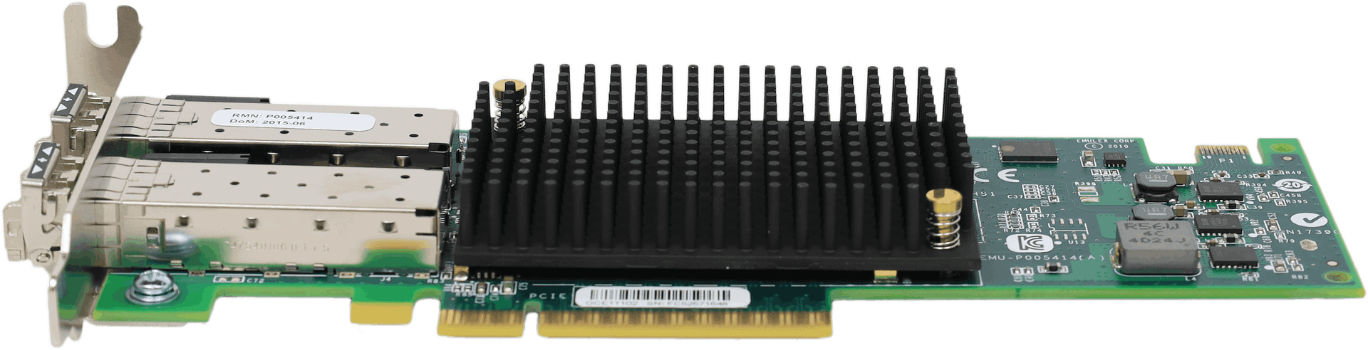 Emulex OneConnect OCe11102 10GbE Dual-Port SFP+ Netzwerkadapter PCIe2 x8 +GBICs | 10402 — Übersicht (Bild 2 von 7)