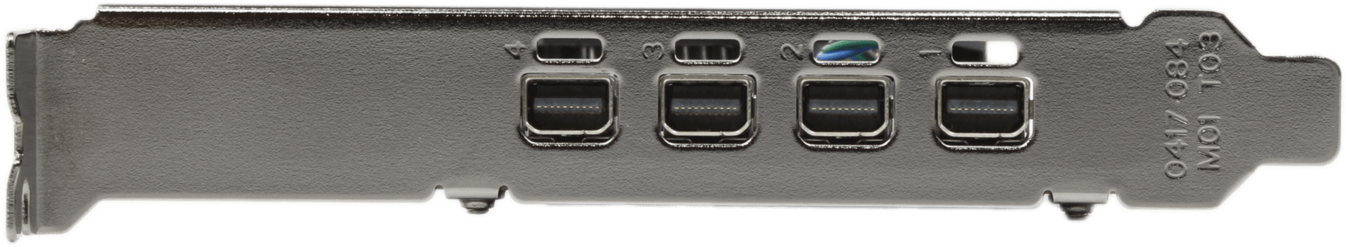 Nvidia HP Quadro P620 - 2GB GDDR5 4x Mini DisplayPort Full Profile - L11436-001 | 10165 — Anschlüsse (Bild 4 von 6)