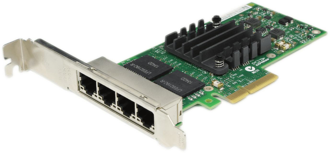 Intel I340-T4 Netzwerkkarte 4Port PCIe2.0 x4 Gigabit Ethernet Adapter E1G44HTBLK | 9746 (Bild 2 von 6)