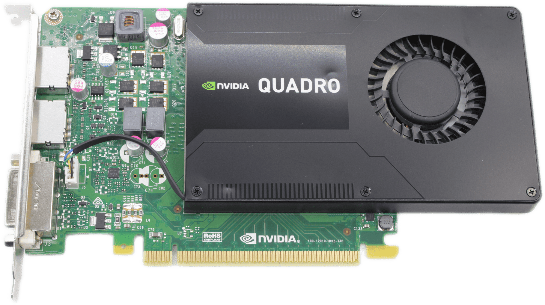 Nvidia Quadro K2200 4GB GDDR5 PCIe 2.0 x16 2xDP 1x DVI-I FP P/N 0GMNNC | 9429 (Bild 3 von 4)