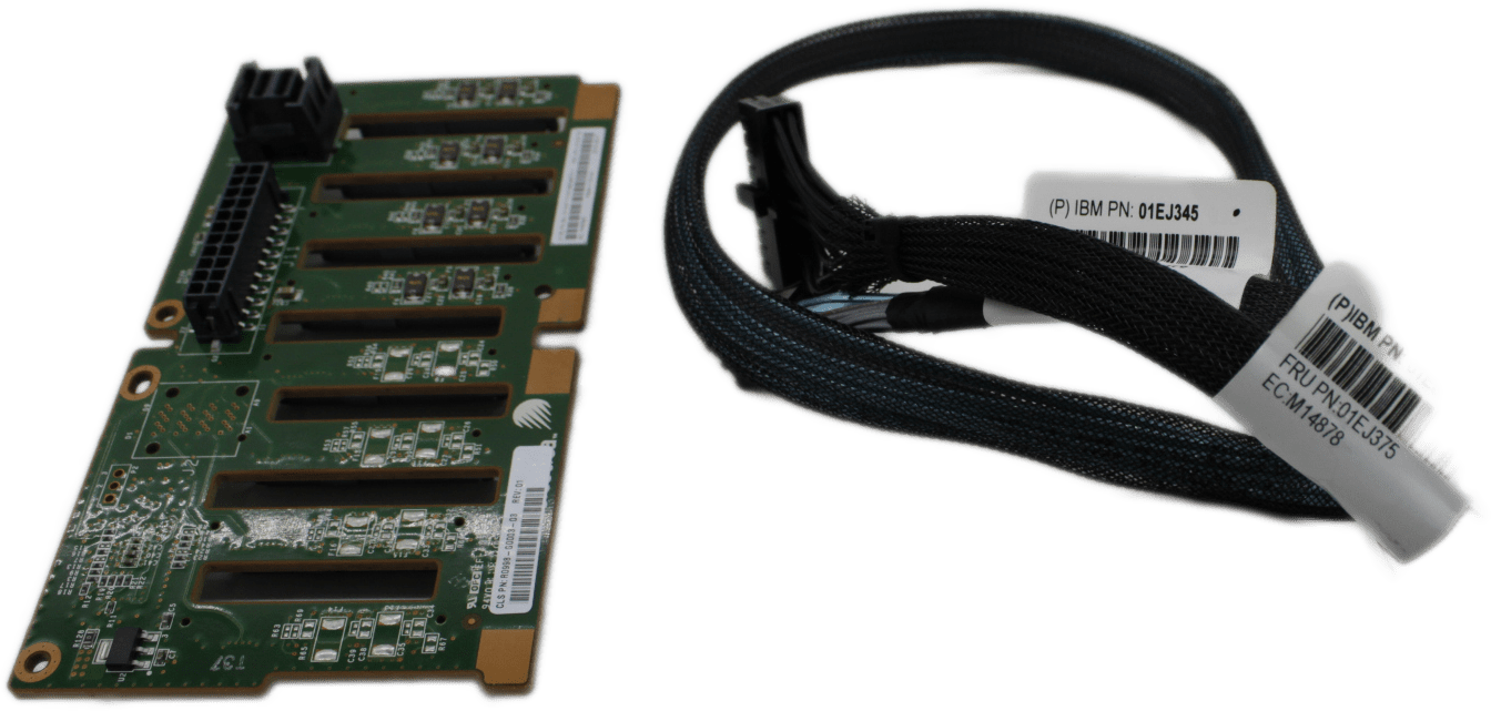 IBM - 8-Bay SATA Backplane for SAN Volume Controller 2145-SV1 - 01YM716 + Kabel | 9553 (Bild 4 von 7)