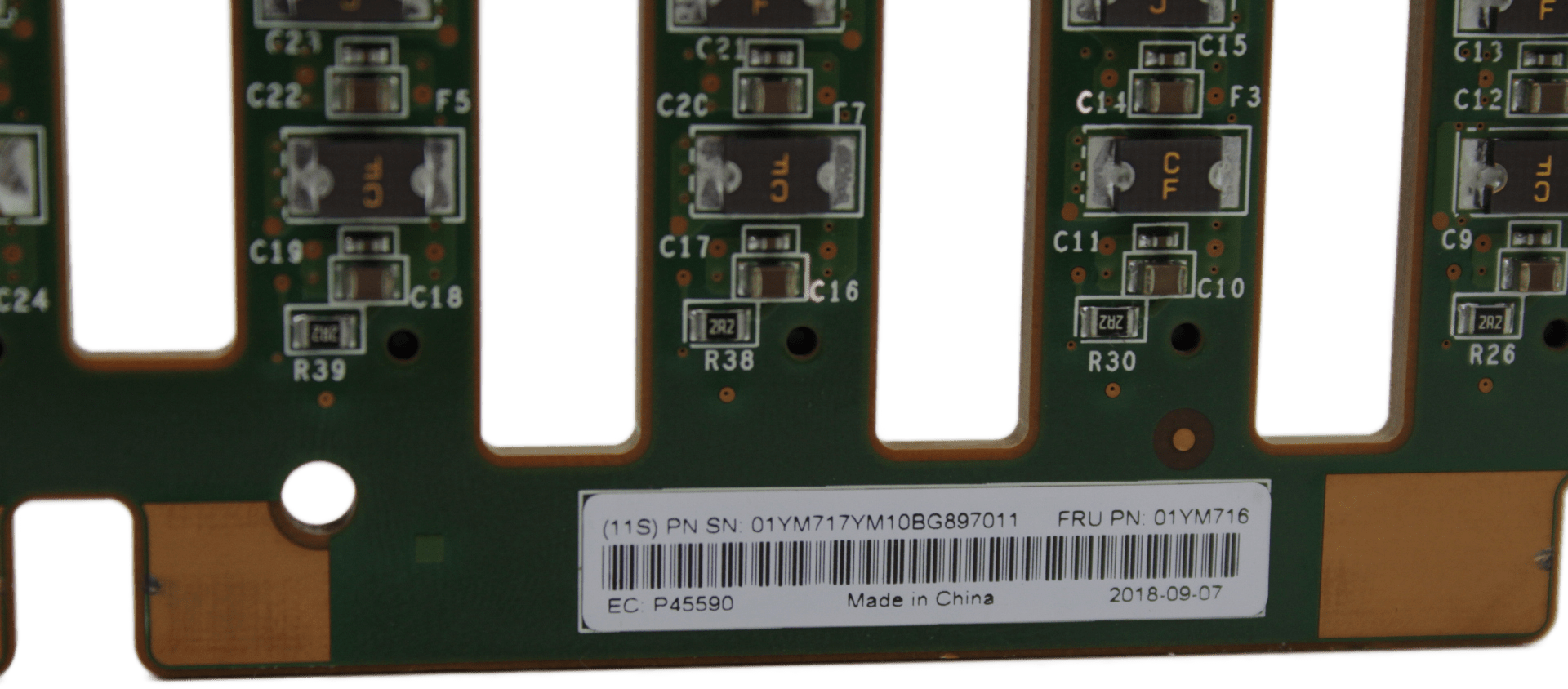 IBM - 8-Bay SATA Backplane for SAN Volume Controller 2145-SV1 - 01YM716 + Kabel | 9553 (Bild 2 von 7)
