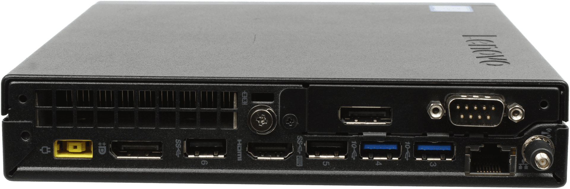 Lenovo ThinkCentre M920q Mini PC - Intel i5-9500T 16GB DDR4 512GB NVMe Win11 | 10260 — Rückansicht (Bild 3 von 4)