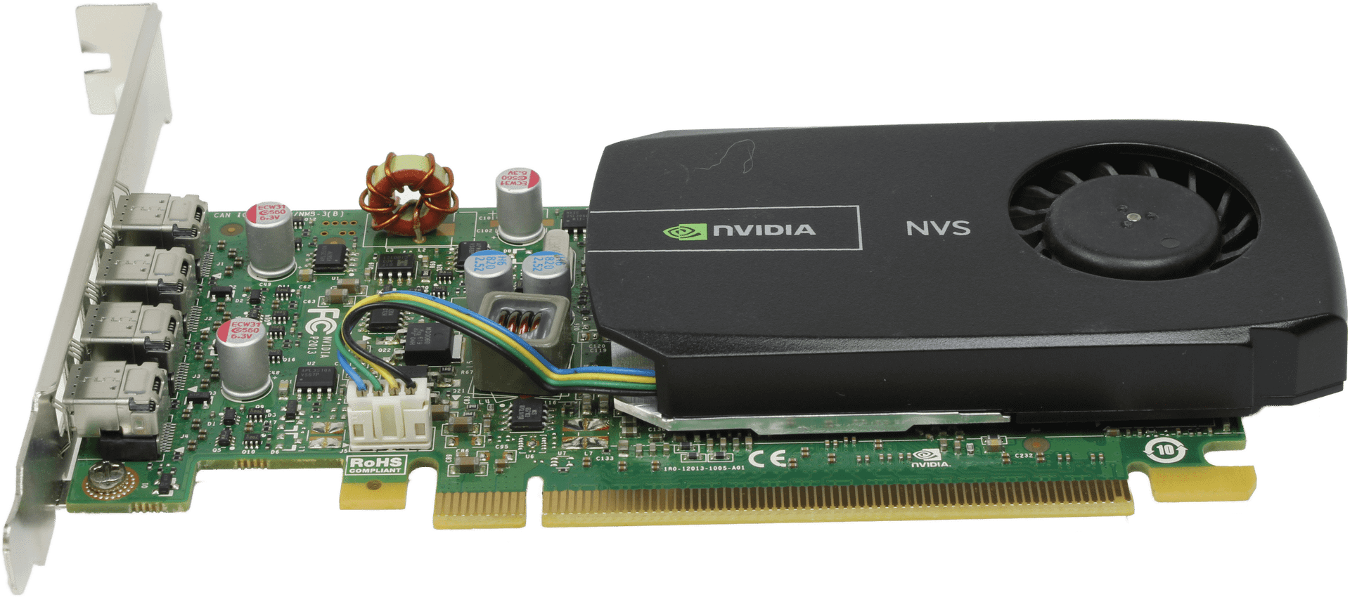 Nvidia Dell NVS 510 - 2GB DDR3 - 35 W - 4xMini DisplayPort Full Profile - 09NPC8 | 10129 — Seitenansicht (Bild 3 von 5)