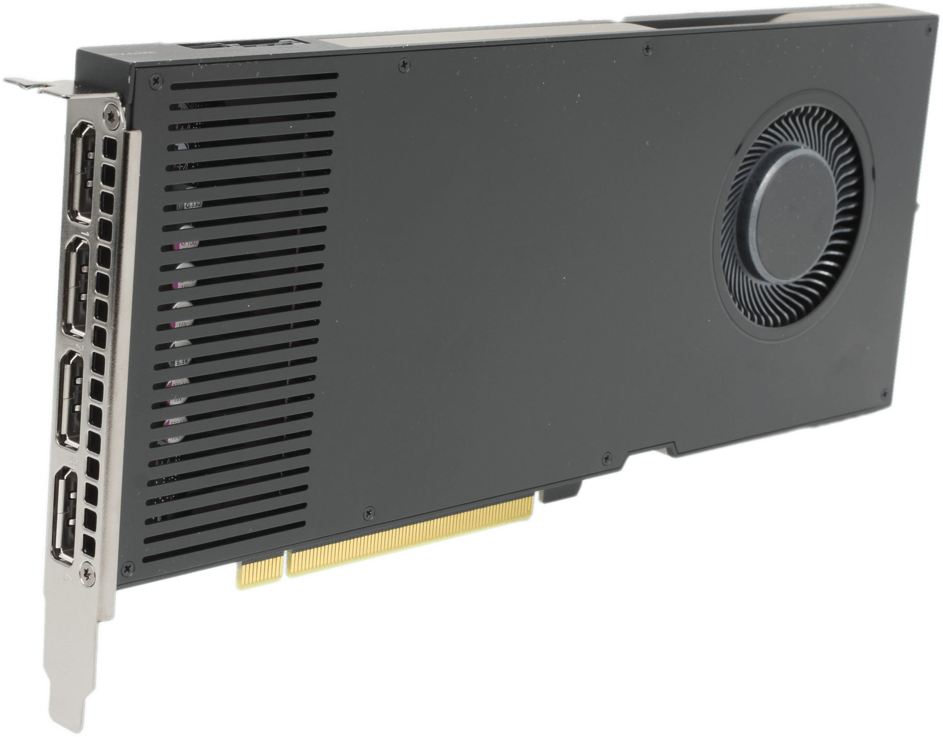 Nvidia RTX A4000 - 16GB GDDR6 ECC 4x DisplayPort 1.4a PCIe4 x16 140W Single Slot | 10231 — Produktbild (Bild 1 von 6)