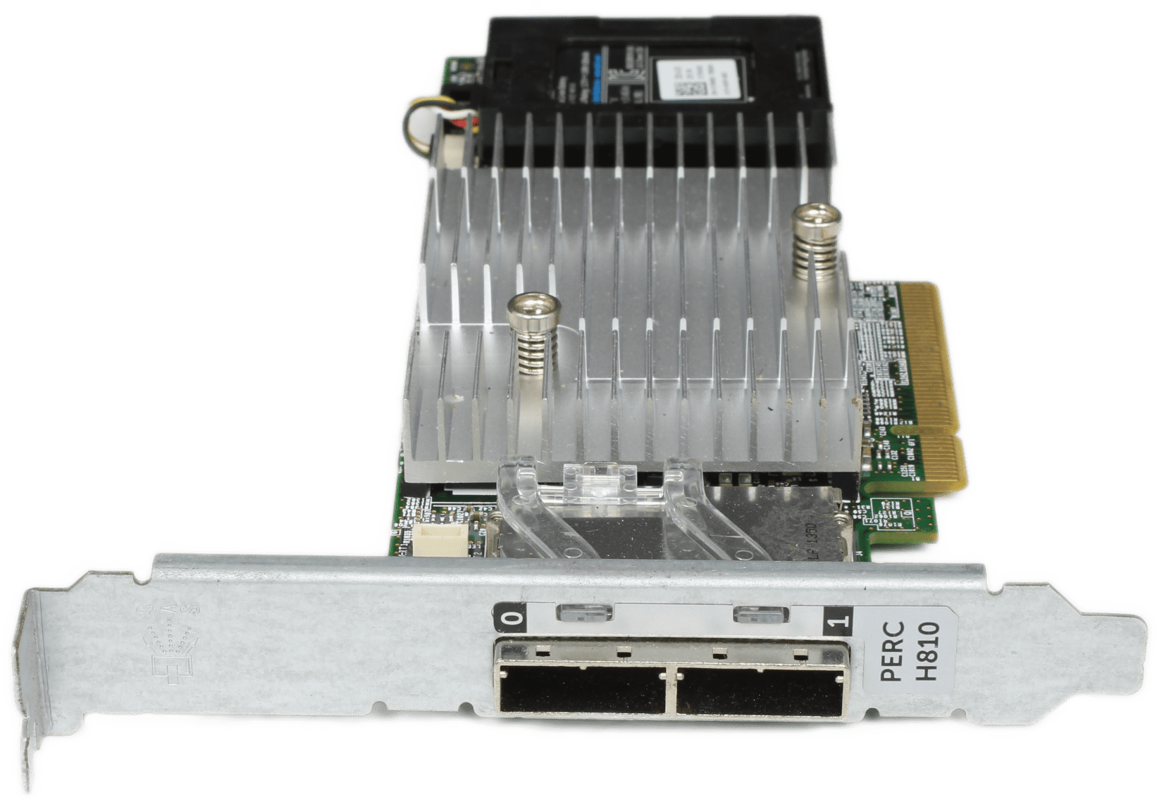 Dell PERC H810 6Gb/s SAS RAID Controller PCIe x8 1GB Cache 0NDD93 +BBU 070K80 FP | 9999 — front view (image 3 of 8)