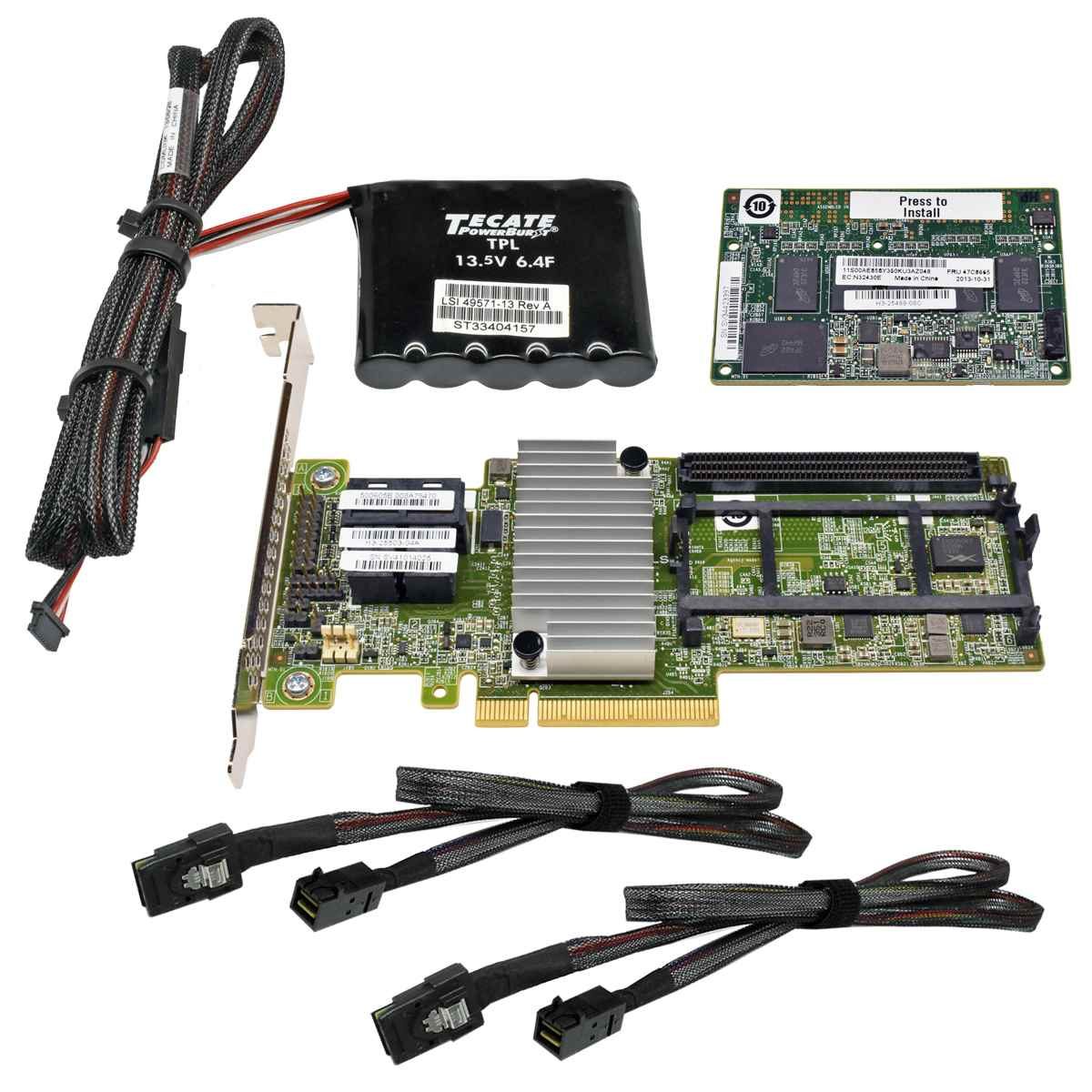 IBM ServeRAID M5210 12Gb RAID Controller 46C9111 FP + SAS Kabel + Cache + BBU | 1637 (Bild 1 von 6)