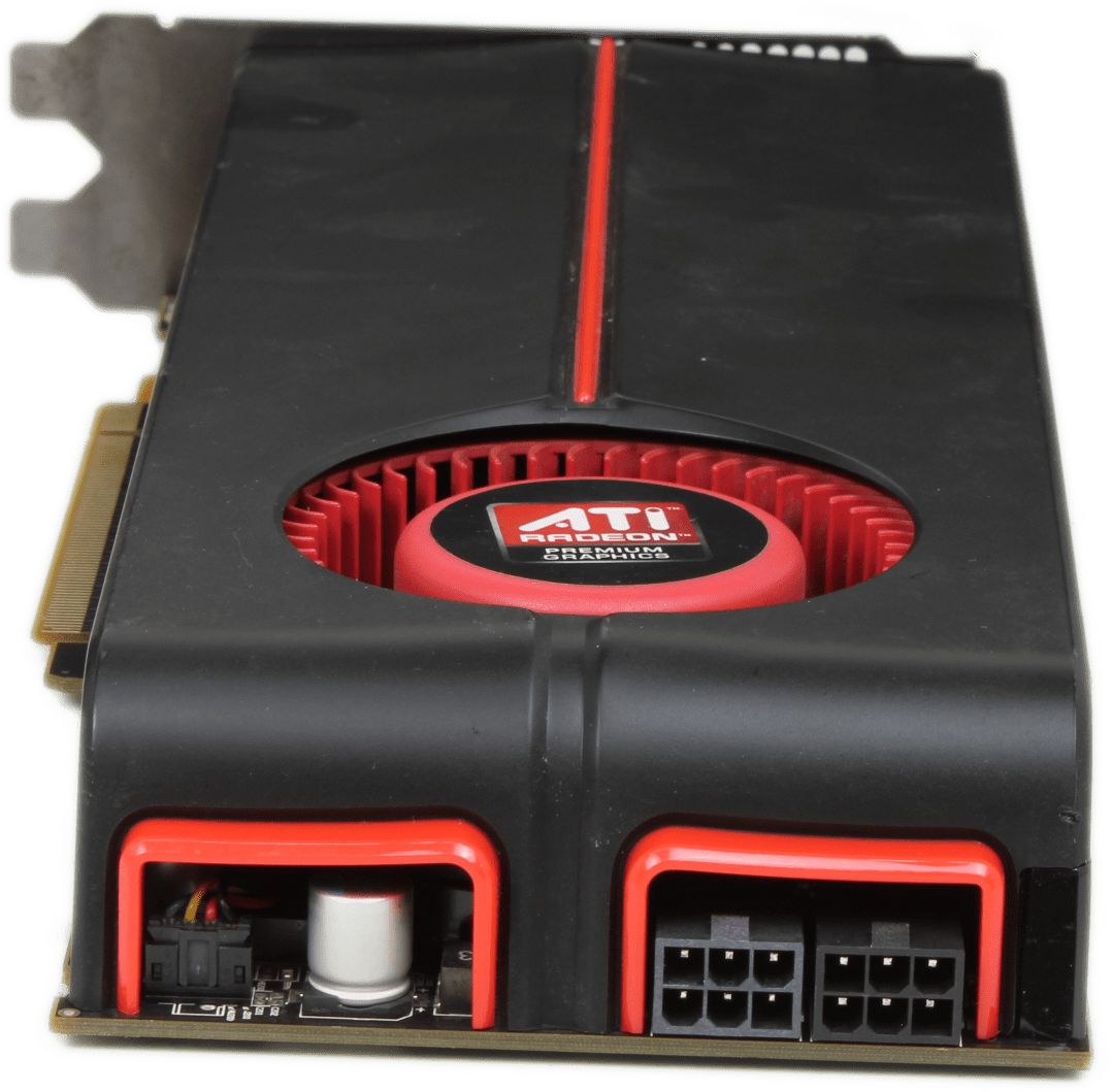 AMD Radeon HD 5850 Grafikkarte 1 GB 256-Bit GDDR5 2x DVI 1x DisplayPort 1x HDMI | 9998 — Anschlüsse (Bild 6 von 8)