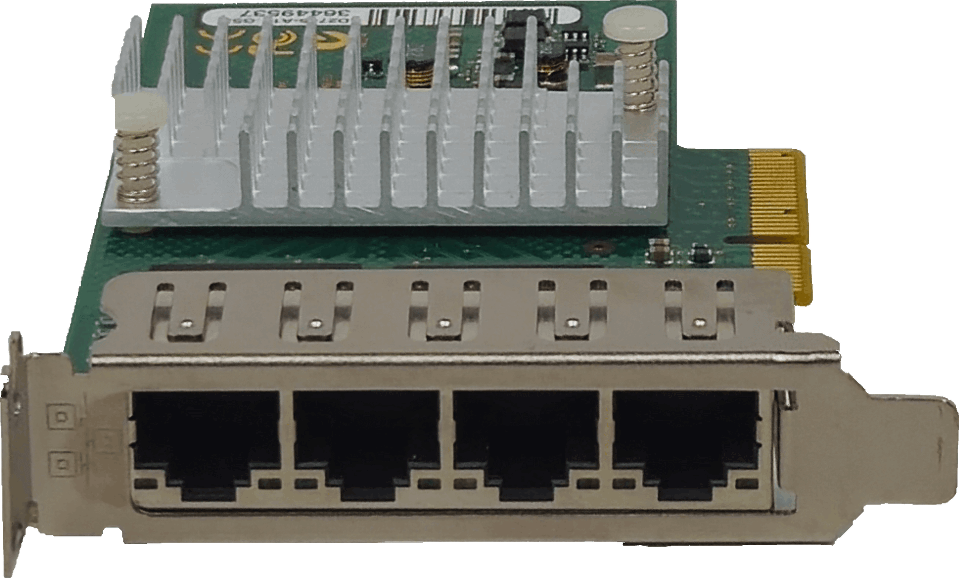 Fujitsu Quad Port PCIe x4 1Gbps RJ-45 Netzwerk Adapter D2745-A11 GS3 LP | 10328 — Vorderansicht (Bild 2 von 6)