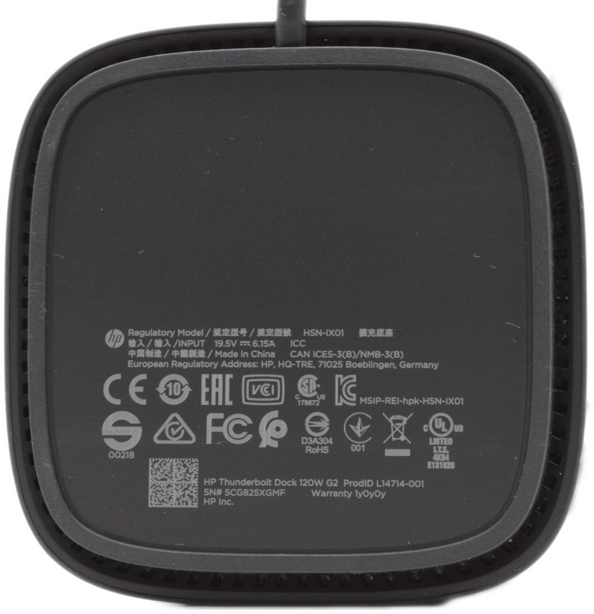 HP Thunderbolt Dock 120W G2 Dockingstation HSN-IX01 L14714-001 ohne PSU - B-Ware | 10185 (image 6 of 6)