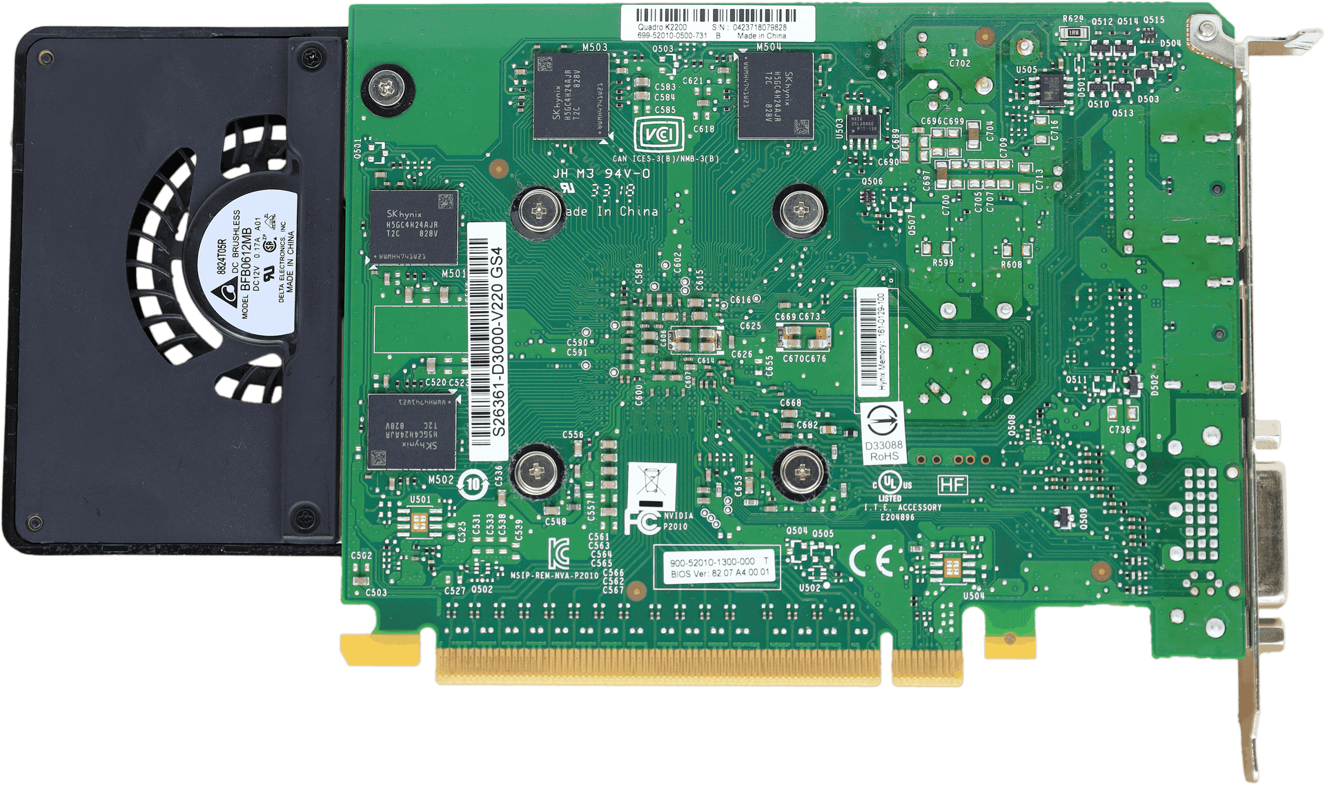 Nvidia Quadro K2200 - 4GB GDDR5 PCIe2x16 640 CUDA 68W - S26361-D3000-V220 | 10555 (image 5 of 6)