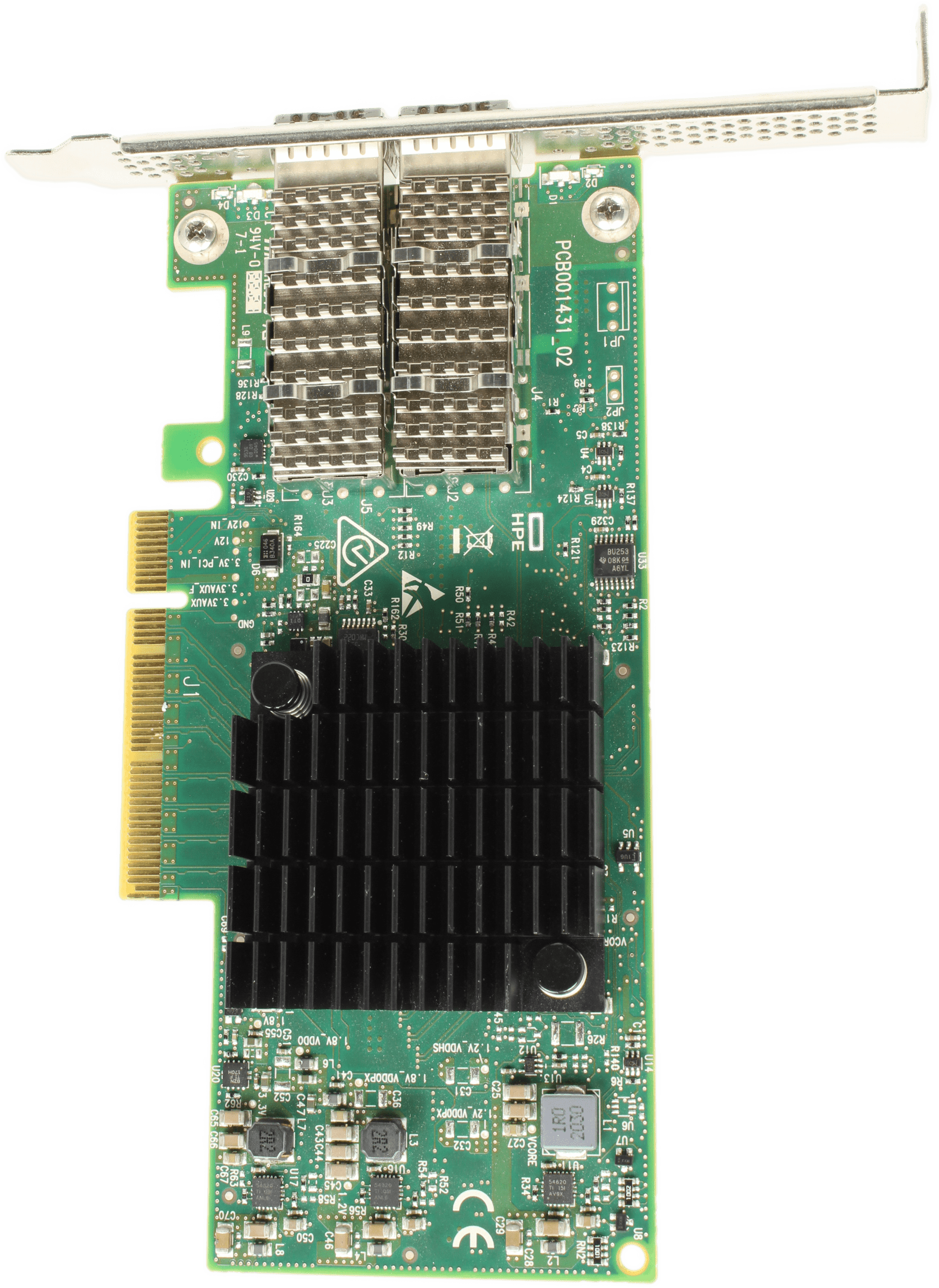 HPE 640SFP28 Dual Port 25GbE SFP28 Netzwerkadapter PCIe3.0 x8 FP - 817753-B21 | 10061 — Draufsicht (Bild 4 von 6)