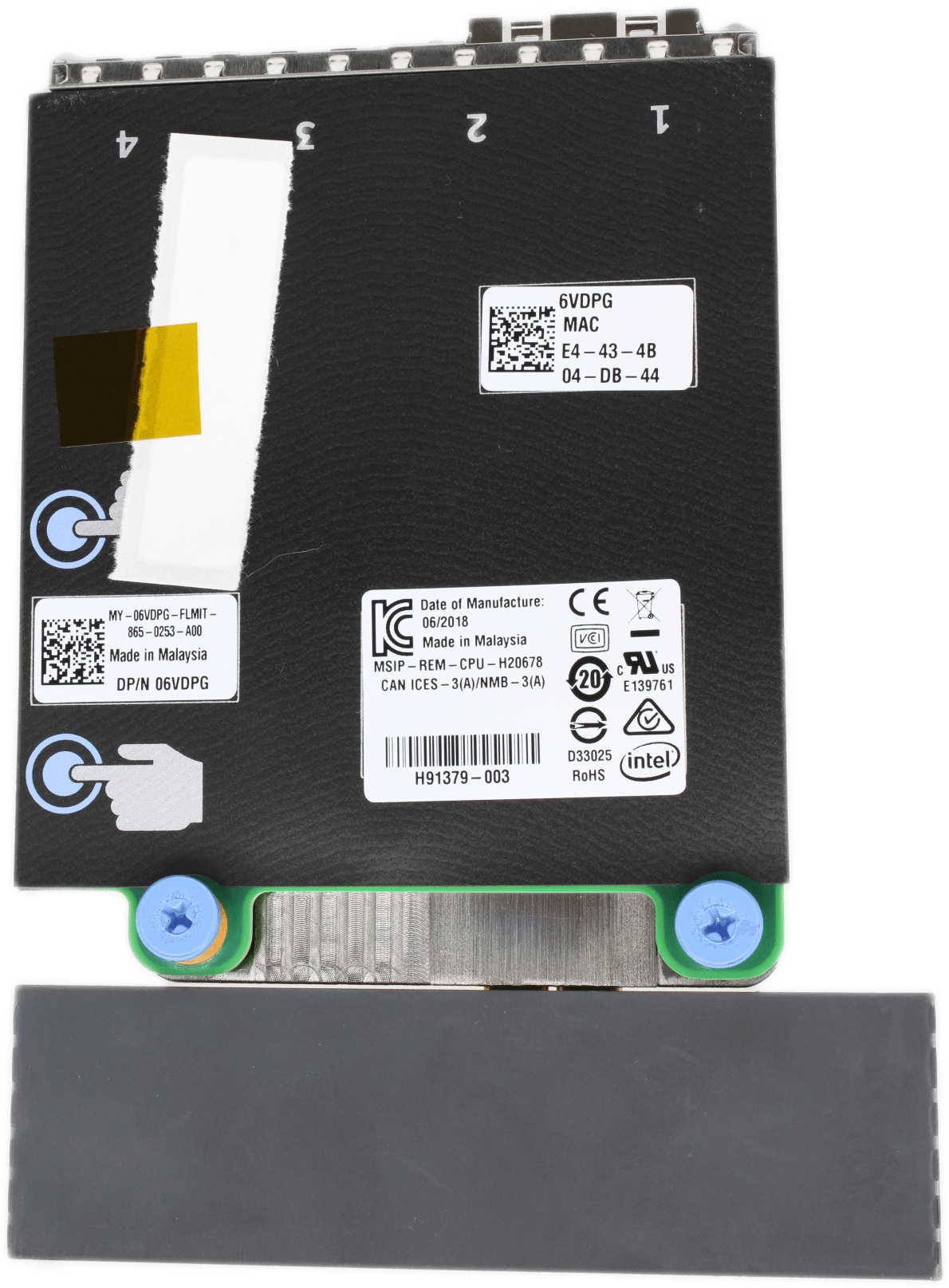 Dell Intel X710 + I350 Quad Port 2x 10G SFP 2x RJ45 Daughter Card P/N 06VDPG | 9723 (Bild 6 von 6)