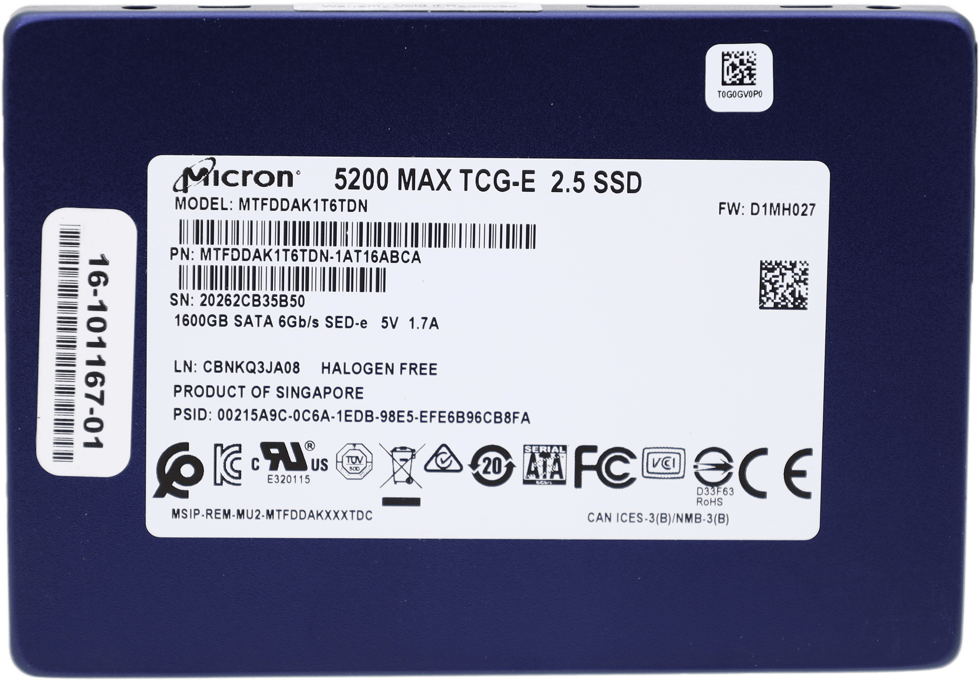 Micron 5200 MAX TCG-E 2.5 SSD - 1600GB SATA 6G SED-e - MTFDDAK1T6TDN-1AT16ABCA | 10540 (Bild 3 von 4)