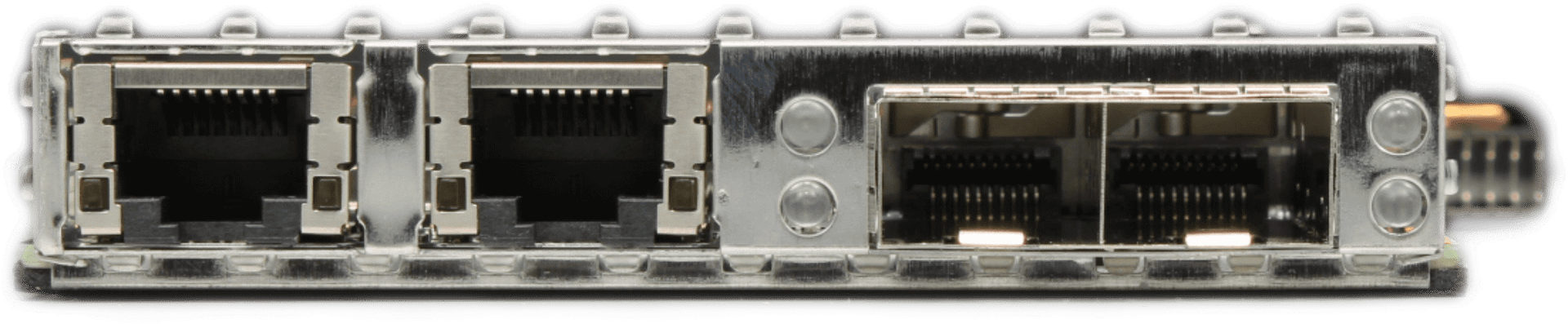 Dell Intel X710 + I350 Quad Port 2x 10G SFP 2x RJ45 Daughter Card P/N 06VDPG | 9723 (Bild 4 von 6)