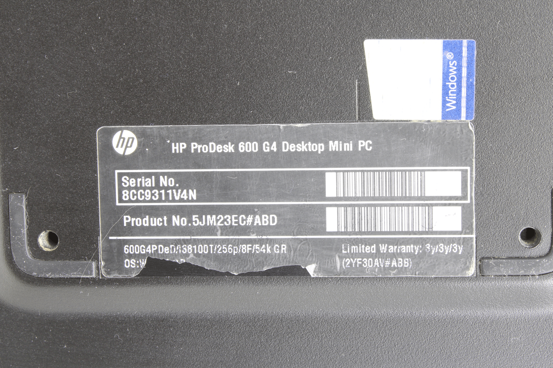 HP ProDesk 600 G4 Mini PC | i3-8100T 3,1 GHz 8GB RAM ohne SSD + Win Lizenz + PSU | 9620 (Bild 6 von 6)
