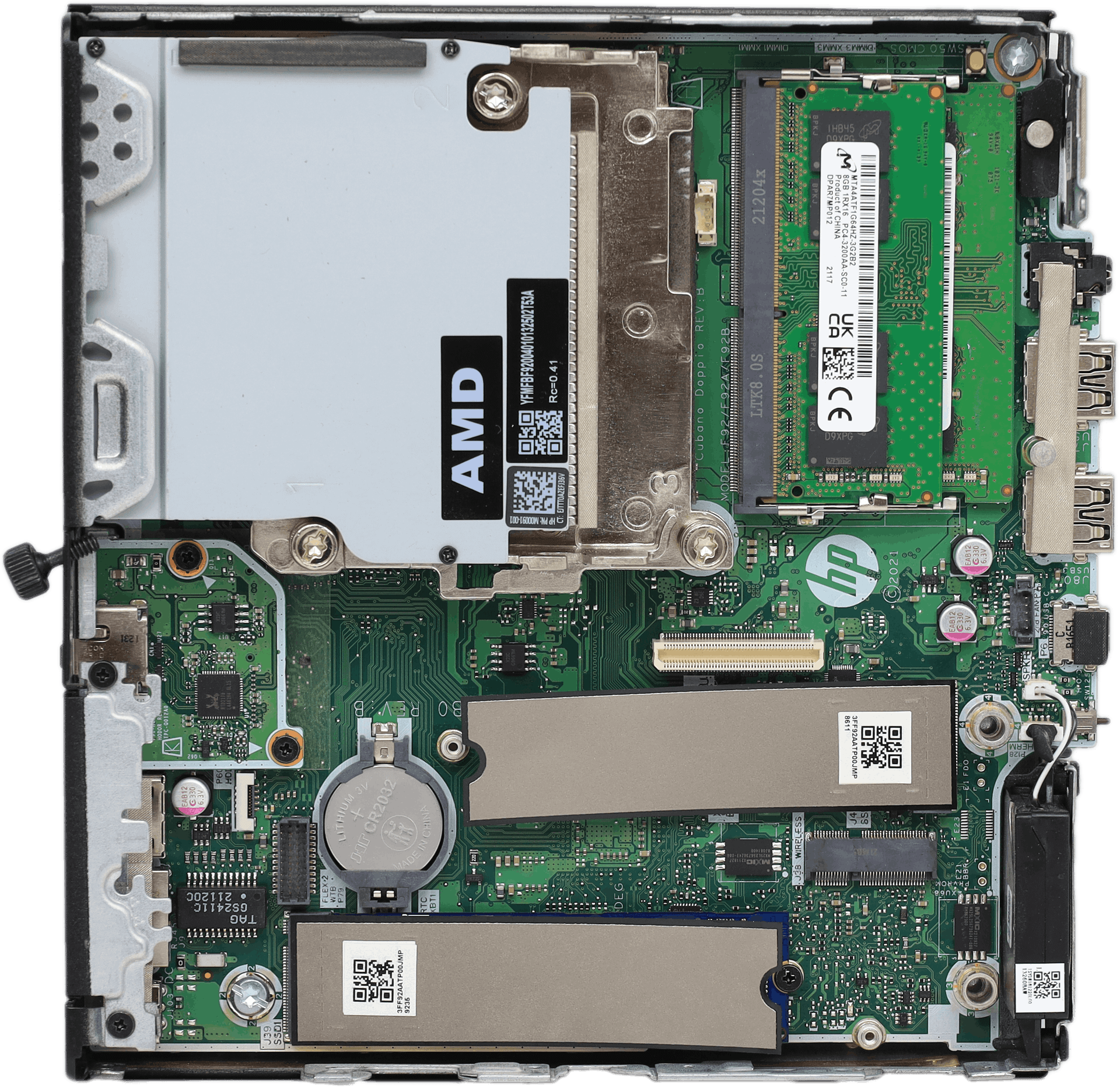 HP EliteDesk 805 G6 Mini PC AMD Ryzen 5 Pro 4650GE 16GB RAM 256GB SSD Win11 Pro | 9425 (Bild 5 von 6)
