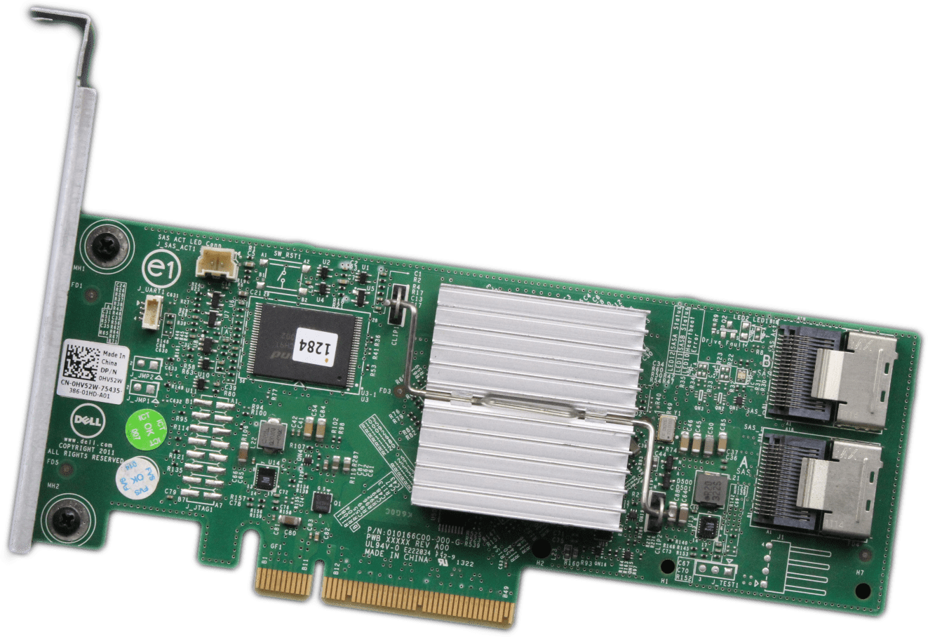 Dell RAID Controller PERC H310 SAS RAID PCIe2 x8 - Precision T3600 - 0HV52W | 9857 (Bild 1 von 7)