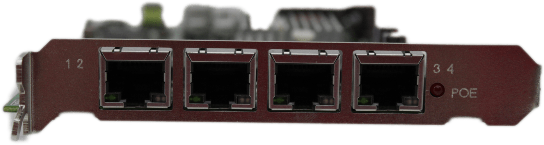 Portwell | NIC-71040 Quad Port GbE Ethernet PCIe2 x4 PoE FP | Intel i210 Chipset | 9422 (Bild 4 von 6)
