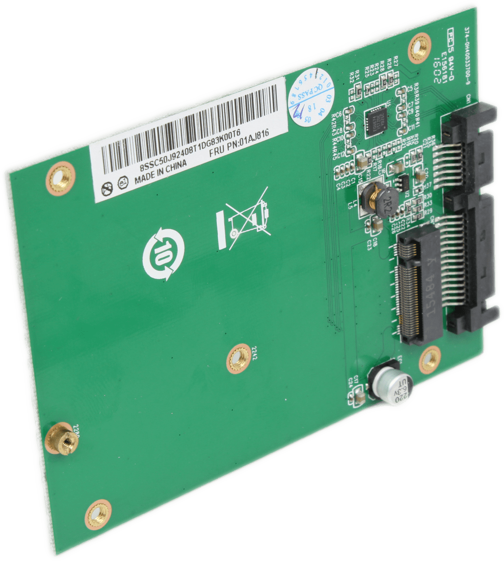 Lenovo 01AJ816 SATA zu 2242/2280 M.2 Expansion Card für ThinkCentre M715q M53/73 | 1798 (Bild 2 von 6)