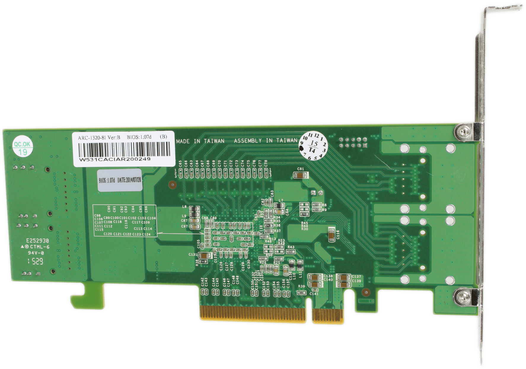 Areca ARC-1320-8i 8x 6Gb/s SAS Host Adapter PCIe2.0 x8 2x SFF-8087 Full Profile | 9349 (Bild 5 von 6)