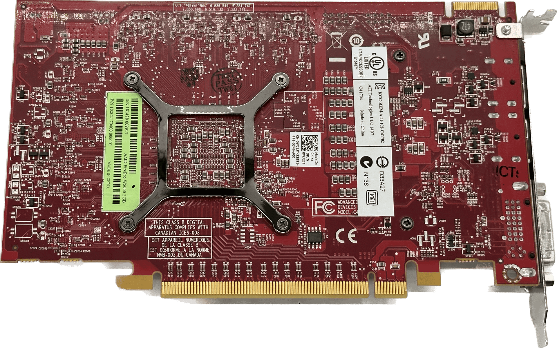 Dell AMD Firepro W5000 | 2GB GDDR5 PCIe Grafikkarte | Full Profile | 0WJ2JT | 744 (Bild 3 von 6)