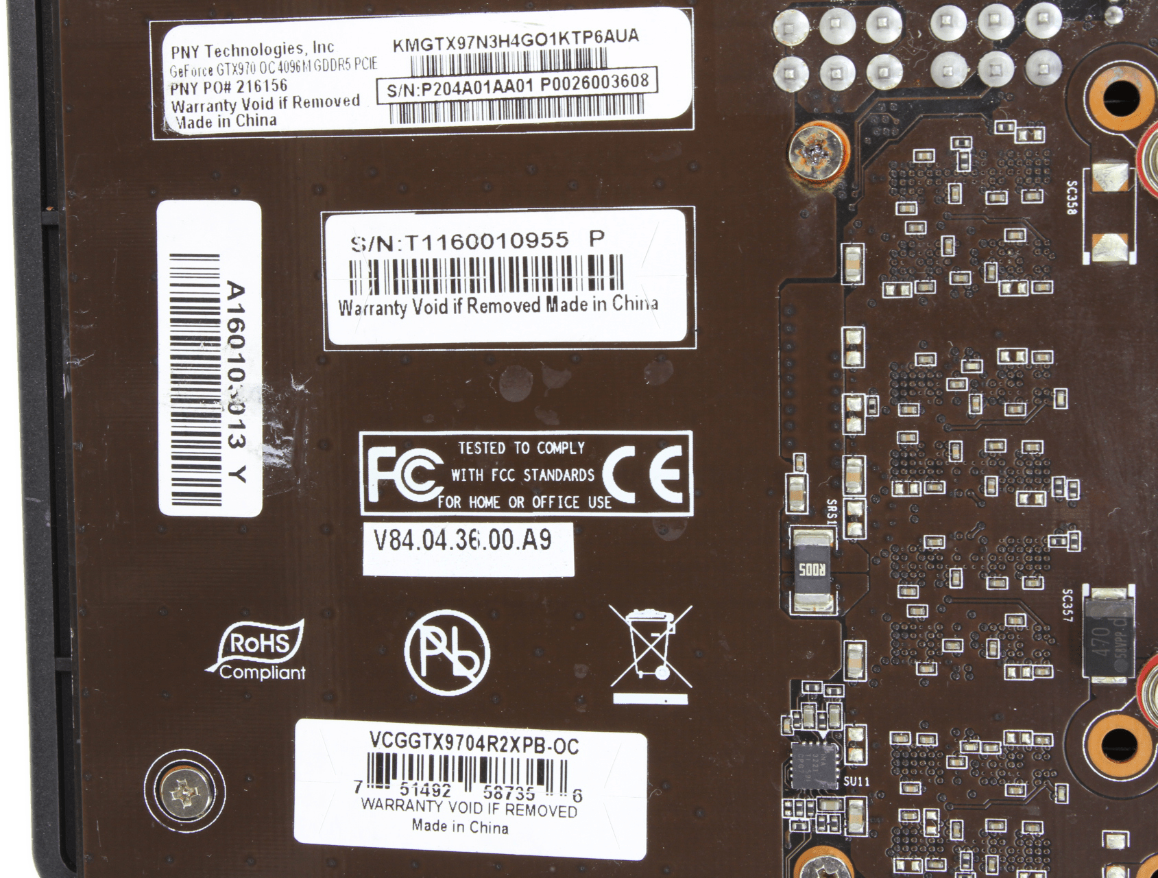 PNY | NVIDIA GeForce GTX970 OC | 4GB GDDR5 PCIe3.0 x16 | VCGGTX9704R2XPB-OC | 9643 (Bild 7 von 7)