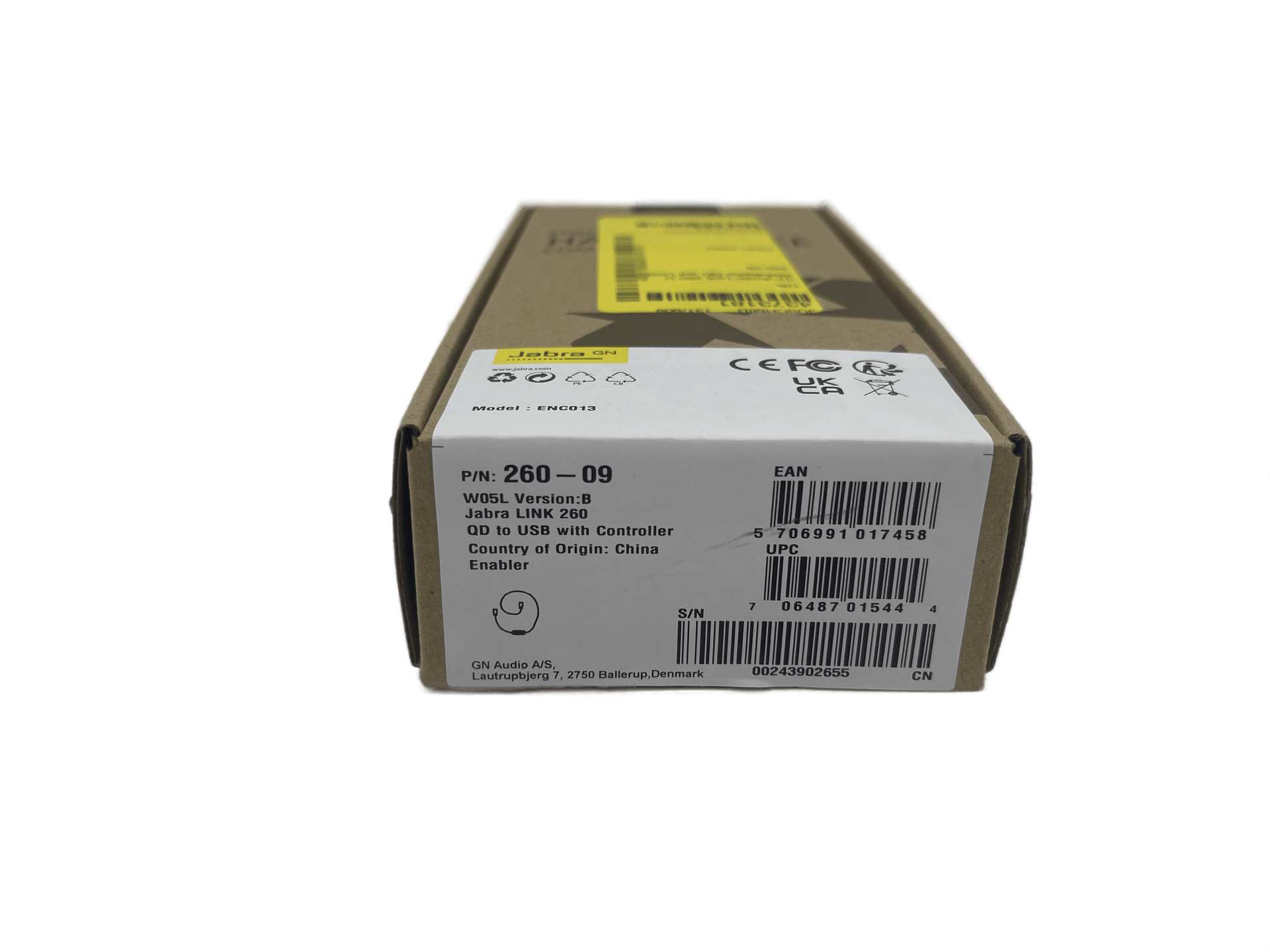 Jabra Link 260 USB Adapter (ENC013) (P/N: 260-09) - Brandneu | 167 (Bild 4 von 4)