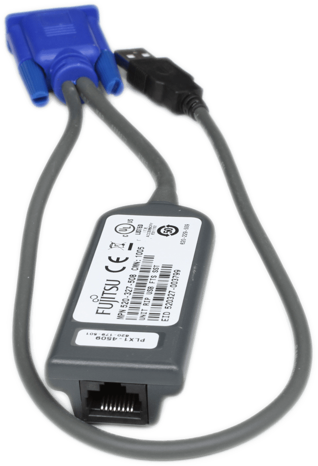 Fujitsu KVM s2-Adapter RJ-45 USB VGA - Unit RIP USB FTS SST MPN: 520-327-508 | 9729 (Bild 3 von 4)