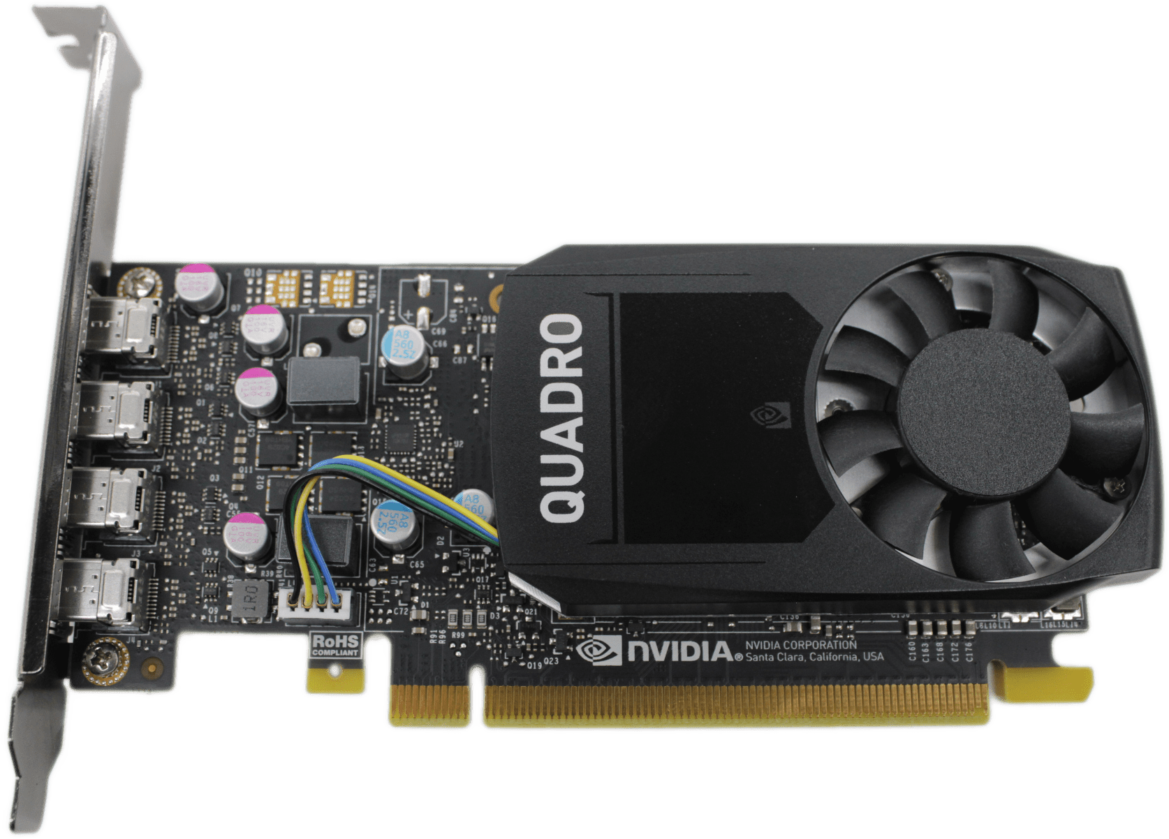 Nvidia Dell Quadro P600 2GB GDDR5 PCIe3 x16 4x Mini-DP 1.4 09460M Full Profile | 9558 (image 2 of 7)