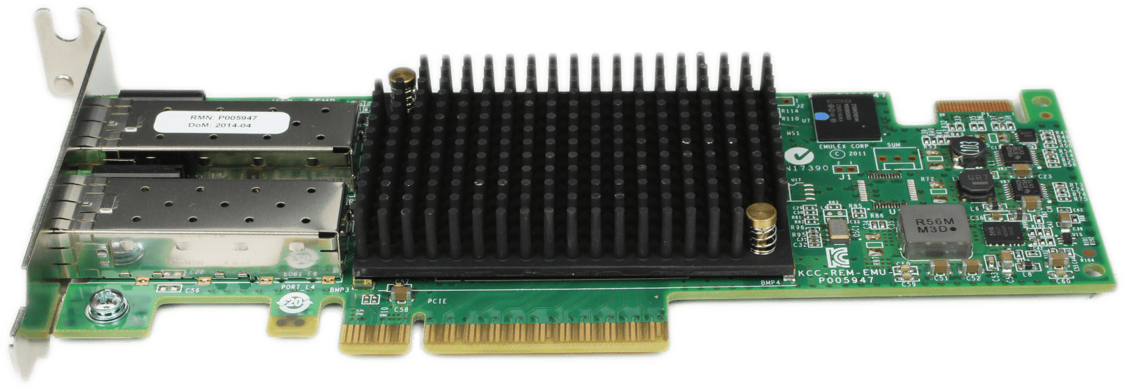 Emulex LPE16002 Dual-Port 16Gb/s PCIex8 FC Host Bus Adapter P005947-41C LP | 9859 (Bild 3 von 7)