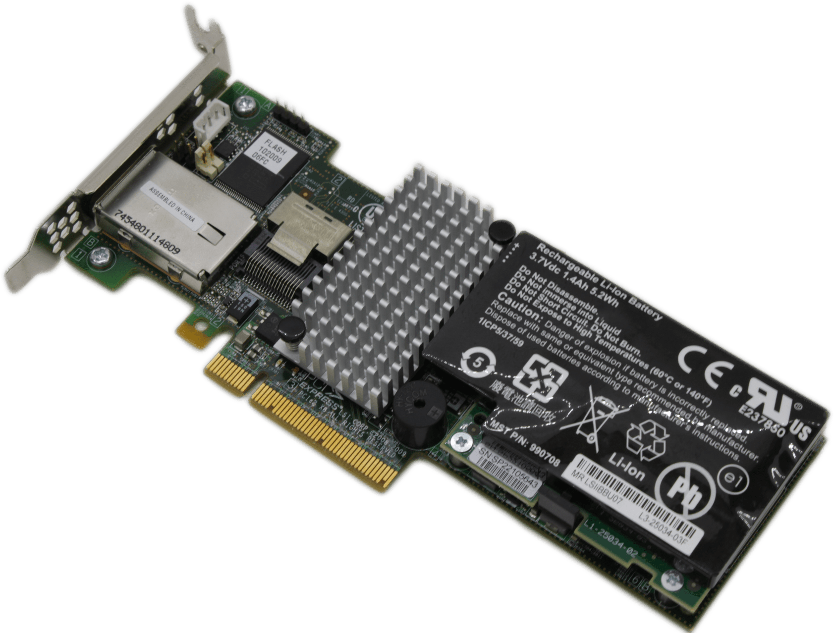 LSI | MR SAS 9280-4i4e | 6G RAID SAS/SATA Controller PCIe + BBU L3-25305-02A | 9337 (Bild 6 von 8)